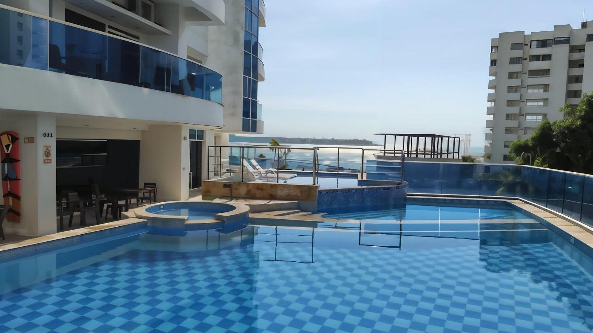 Un Espacio Sofisticado En Medio De El Laguito Edificio Poseidon Del Caribe Apartamento *