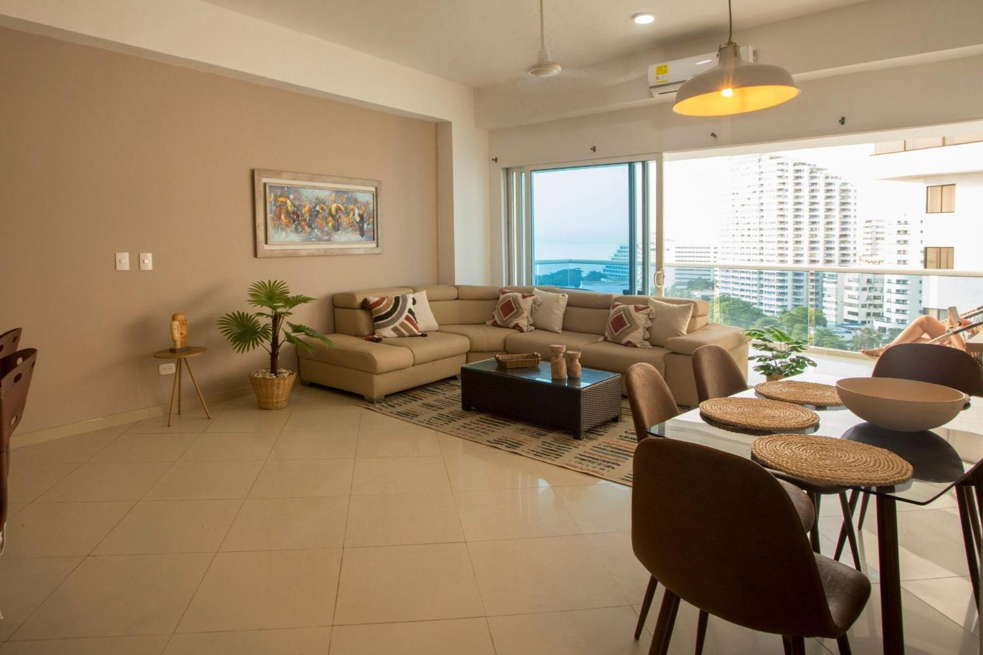 Un Espacio Sofisticado En Medio De El Laguito Edificio Poseidon Del Caribe Apartamento Cartagena